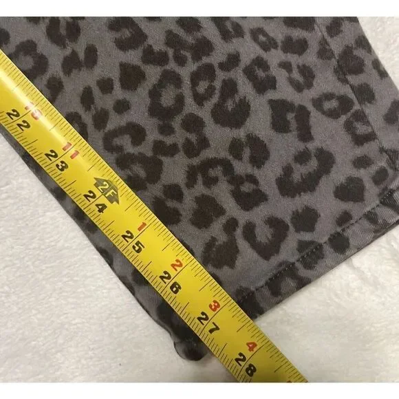 Good American Womens Plus Size 22 Good Legs Skinny Animal Leopard Jeans Pant - Picture 8 of 8